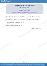 Đề kiểm tra 15 phút Văn 8 - Đề số 13